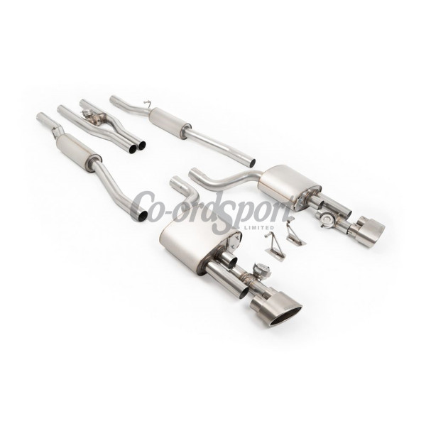 Milltek Audi  RS4 6-7  V2 Valved Cat Back with Active H Pipe and image