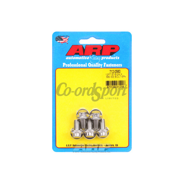 ARP 5/16-24 x .560 12pt SS bolts image