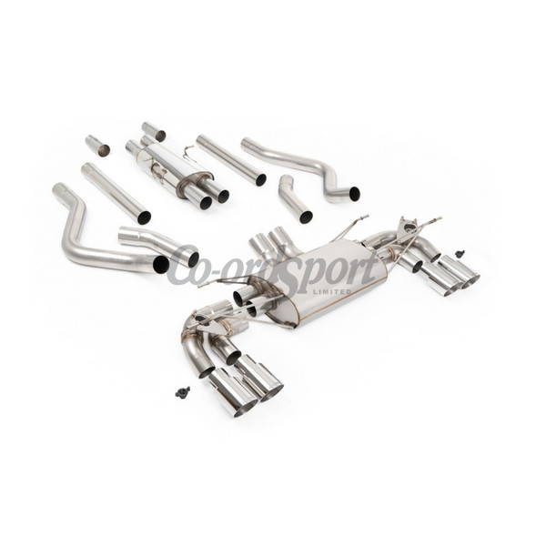 Milltek Exhaust - OPF GPF Back Resonated Valved System with Quad image