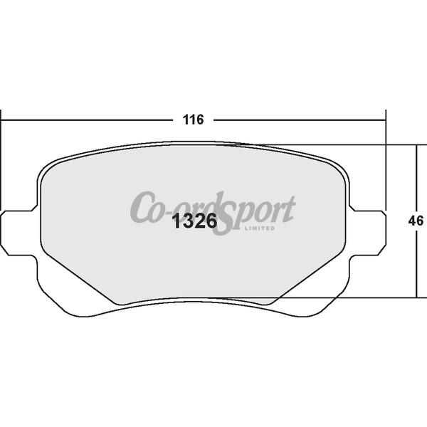 PFC 326 Z-Rated Brake Pad Set image