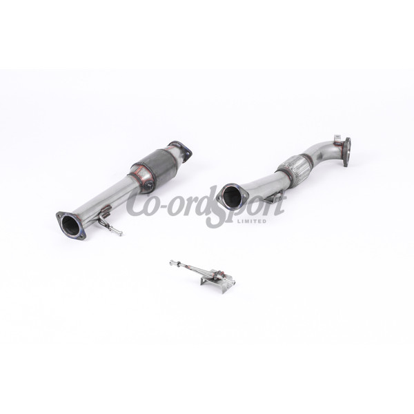 Milltek Large Bore Downpipe and Hi-Flow Sports Cat Ford Fo image