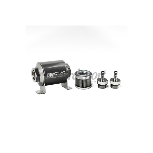 DW In-line fuel filter element and housing kit  stainless steel 4 image