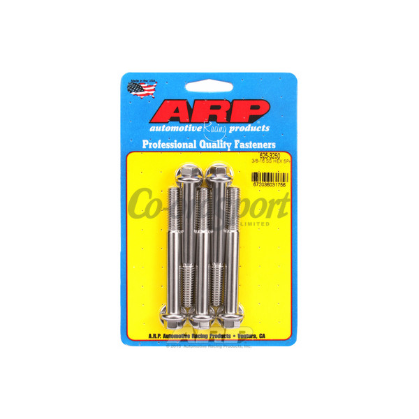 ARP 3/8-16 x 3.250 hex 7/16 wrenching SS bolts image