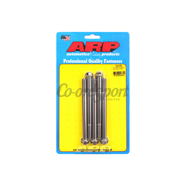 ARP 3/8-24 x 4.750 hex SS bolts image