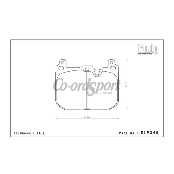 Endless Brake pads Front Mini Cooper S Works F56 N39S Compound image