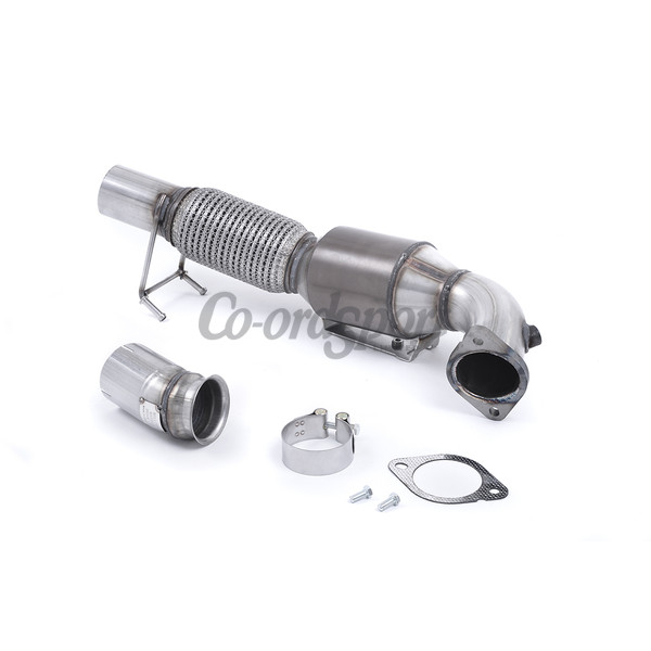 Milltek Large Bore Downpipe and Hi-Flow Sports Cat Ford Fo image