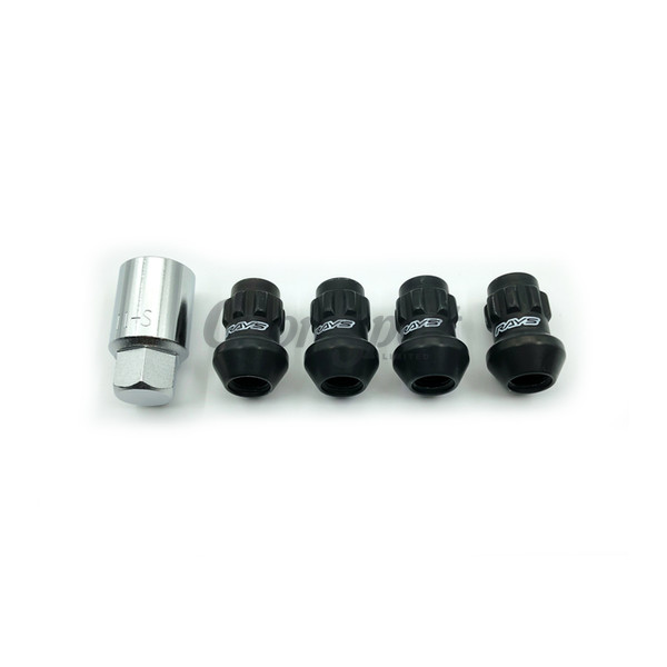 RAYS 17HEX RACING LOCK NUT L35 MED 12X1.5 BK (Black) image