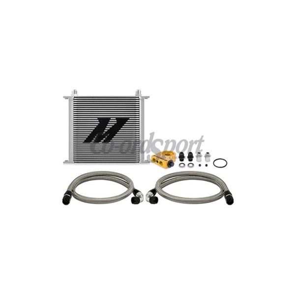 Mishimoto Universal Thermostatic Oil Cooler Kit 34-Row Silver image