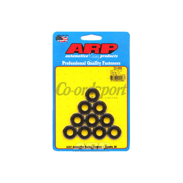 ARP 3/8 ID 7/8 ODradiused black washers image