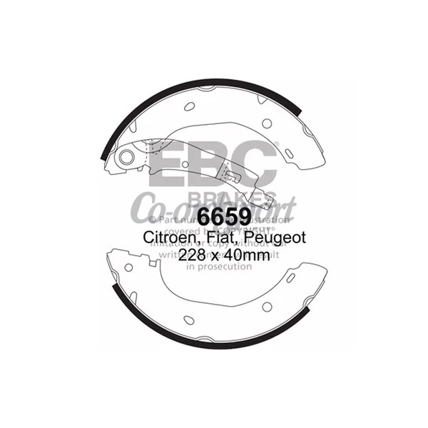 EBC BRAKE SHOE SET image