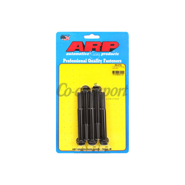ARP 7/16-14 X 3.750 hex 1/2 wrenching black oxide bolts image