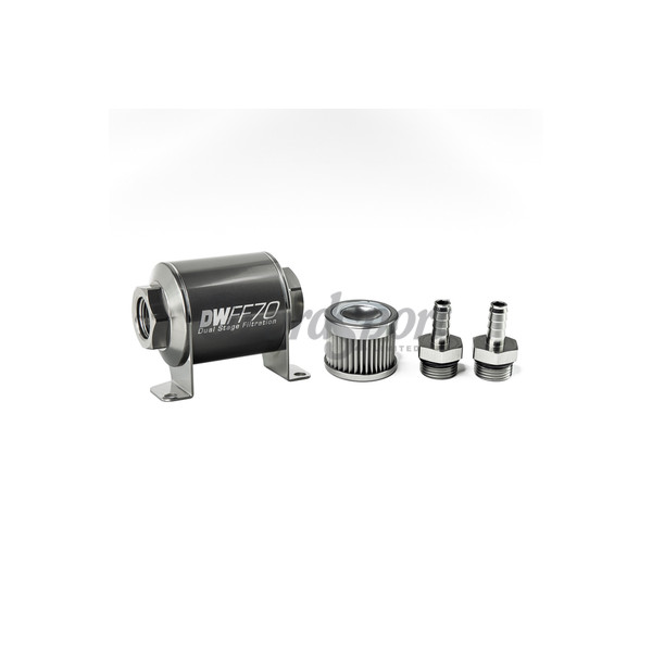 DW In-line fuel filter element and housing kit  stainless st image