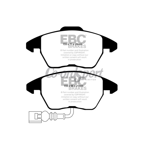 EBC Ultimax OEM Replacement Brake Pads image