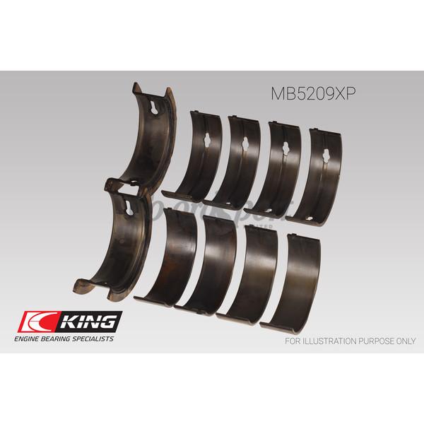 King Main Bearing Shell MITSUBISHI 4G63 4G64 EVO I-IV image