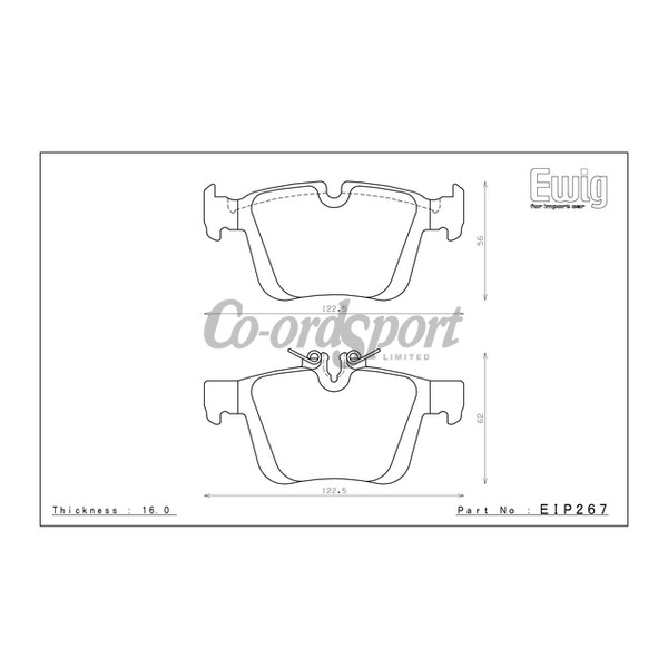 Endless Brake Pads S89F Compound image