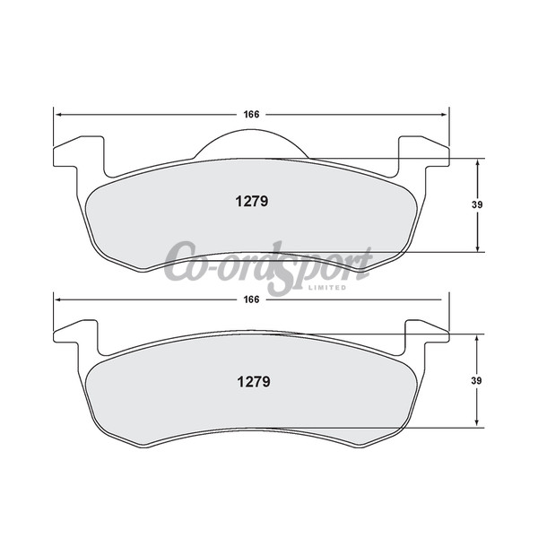 PFC 1279 CARBON METALLIC BRAKE PAD SET image