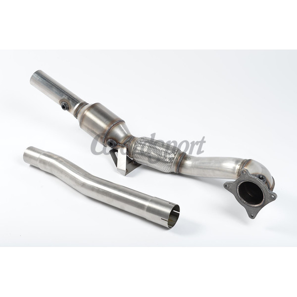 Milltek Cast Downpipe with HJS High Flow Sports Cat Audi T image