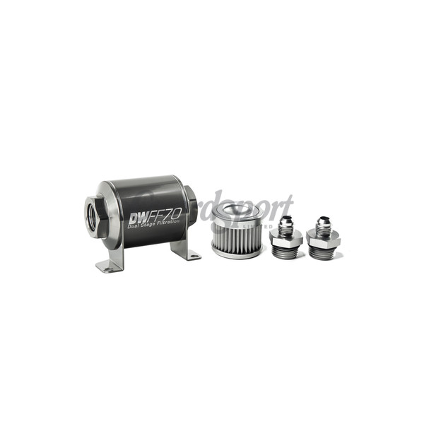 DW In-line fuel filter element and housing kit  stainless st image