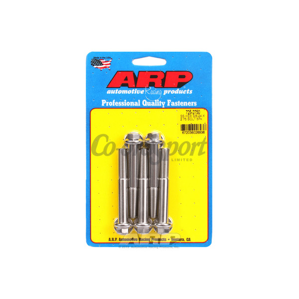 ARP 3/8-24 x 2.750 hex 7/16 wrenching SS bolts image
