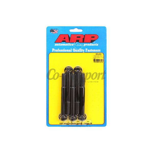ARP 7/16-14 X 4.000 hex black oxide bolts image