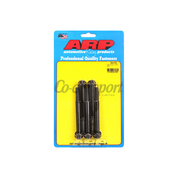 ARP 3/8-16 x 3.750 12pt 7/16 wrenching black oxide bolts image