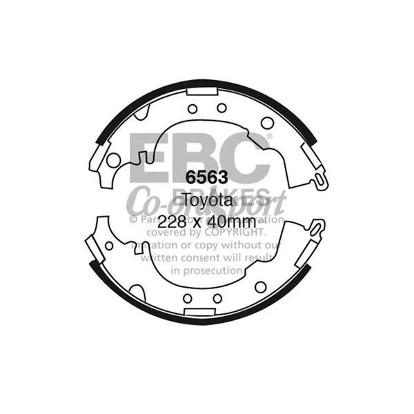 EBC BRAKE SHOE SET image