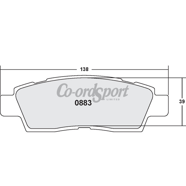 PFC 883 Carbon Metallic Brake Pad Set image