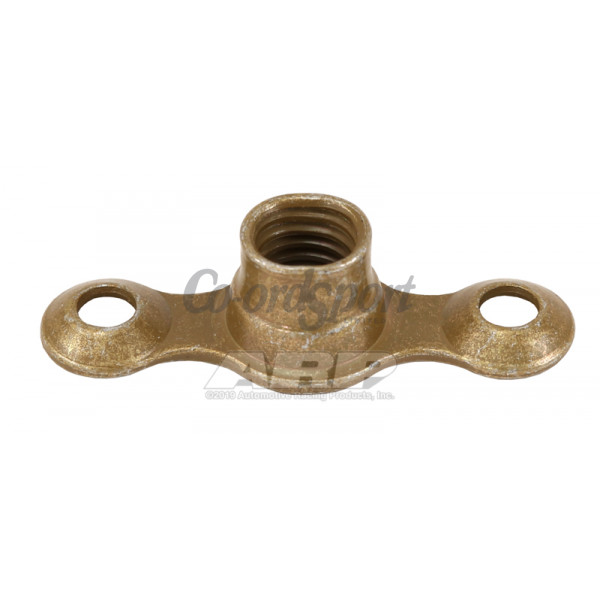 ARP 10-32 plate nut 2-lug fixed w/ctr sunk rivet hole image