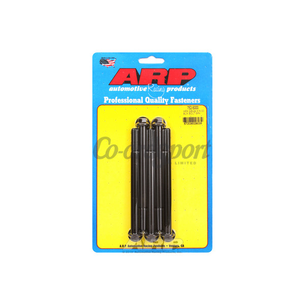 ARP 3/8-24 x 5.000 hex black oxide bolts image