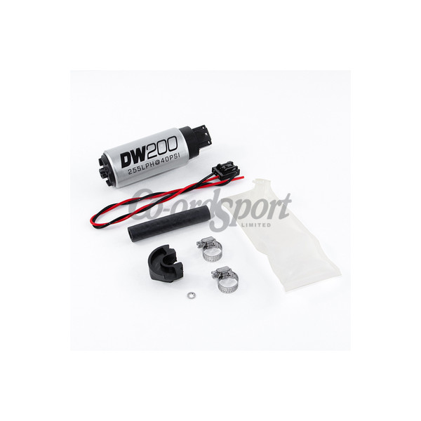 DW DW200 series  255lph in-tank fuel pump w/ install kit for image
