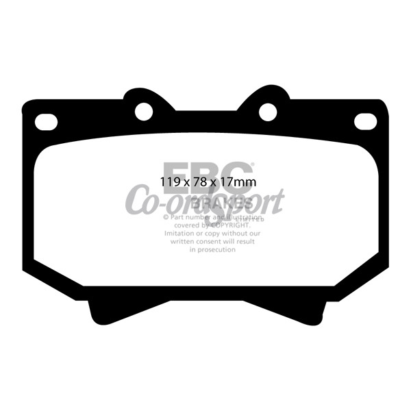 EBC Ultimax OEM Replacement Brake Pads image