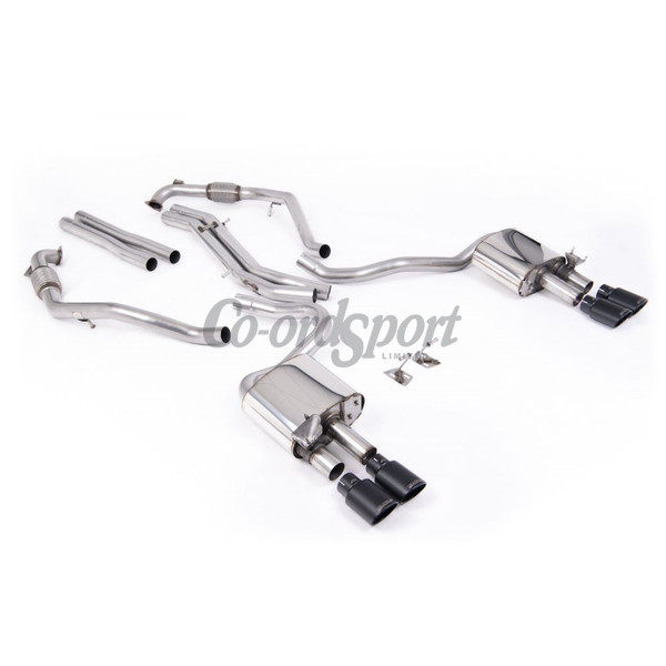 Milltek Exhaust - Cat Back Non-Resonated Louder with Quad Cerakot image