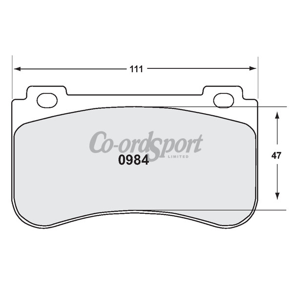 PFC 0984 Z-RATED BRAKE PAD SET image