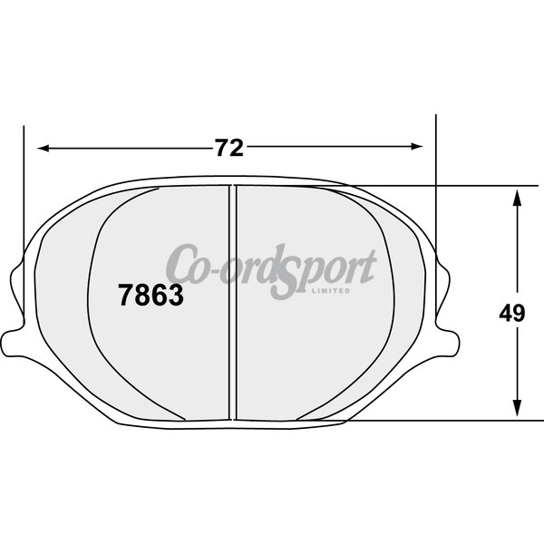 PFC 7863 Race Pad Set - 11 Compound 16 mm image