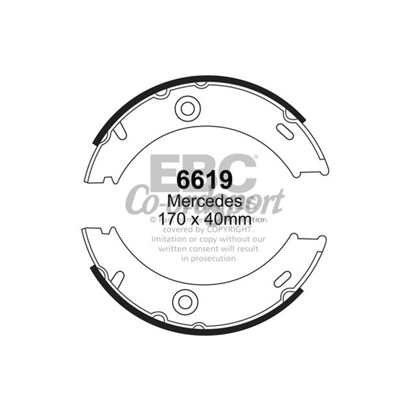 EBC BRAKE SHOE SET image