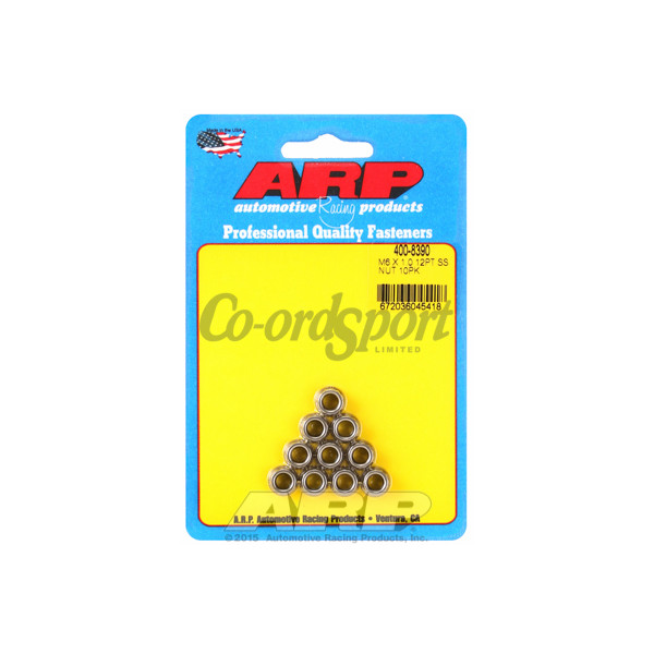 ARP M6 X 1.00 M8 wr SS 12pt nut kit image