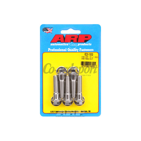 ARP 3/8-16 x 1.500 hex SS bolts image
