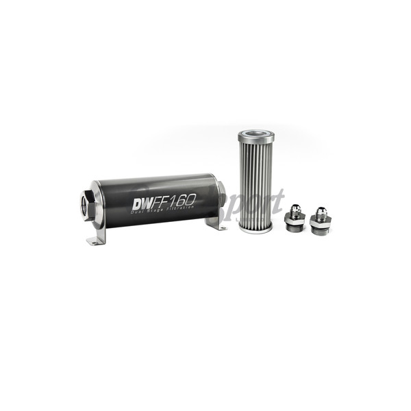 DW In-line fuel filter element and housing kit  stainless st image