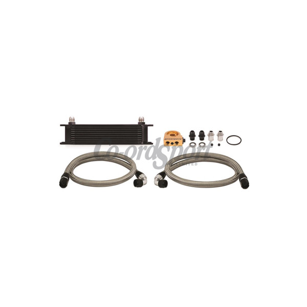 Mishimoto Universal Thermostatic 10 Row Oil Cooler Kit Blac image