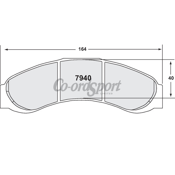 PFC 7940 RACE PAD SET - 01 CMPD 20 MM image