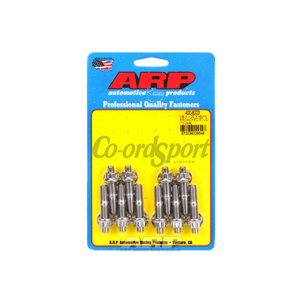 ARP M8 X 1.25 X 45mm broached stud kit - 10pcs image