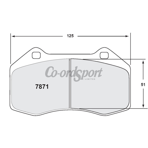 PFC Z-Rated  PAD SET 125x51mm Clio 197/Megane Corsa etc. image