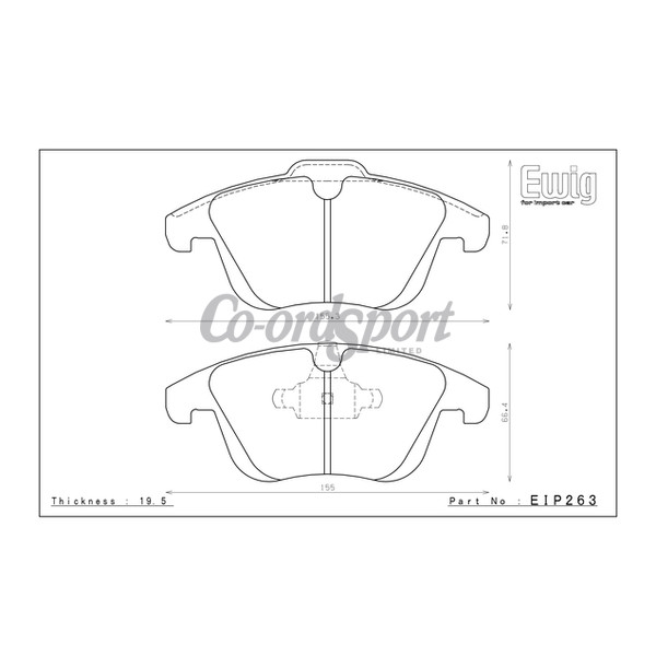 Endless Brake Pads S89F Compound image