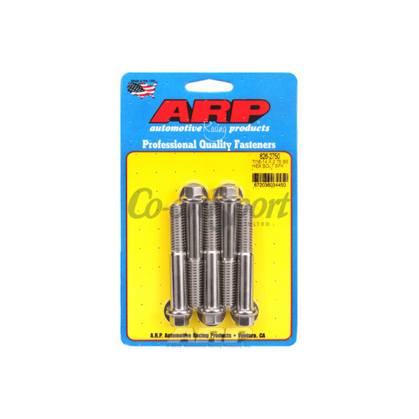 ARP 7/16-14 X 2.750 hex SS bolts image