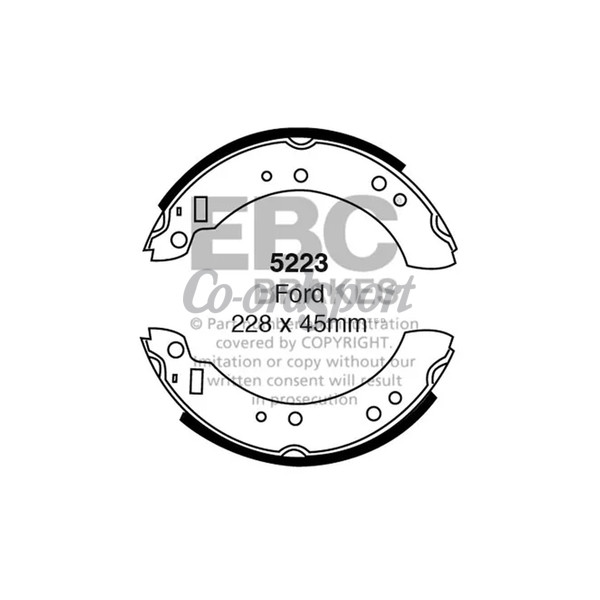 EBC BRAKE SHOE SET image