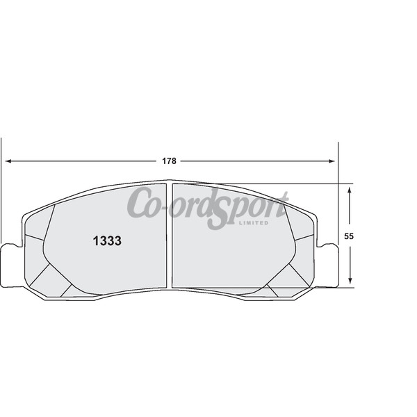 PFC 1333 Z-Rated Brake Pad Set image