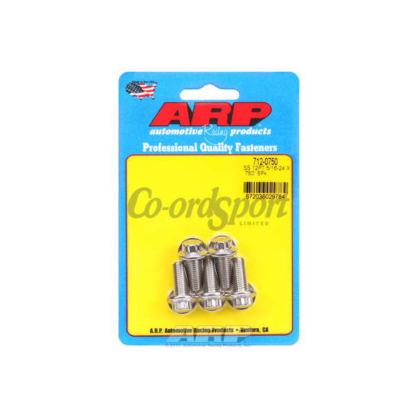 ARP 5/16-24 x .750 12pt SS bolts image