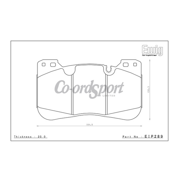 Endless Brake Pads S89F Compound image