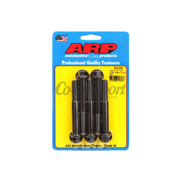 ARP 7/16-14 X 3.250 hex black oxide bolts image