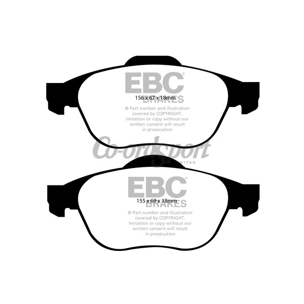 EBC Ultimax OEM Replacement Brake Pads image